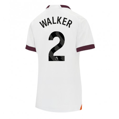 Maillot de foot Manchester City Kyle Walker #2 Extérieur Femmes 2023-24 Manches Courte